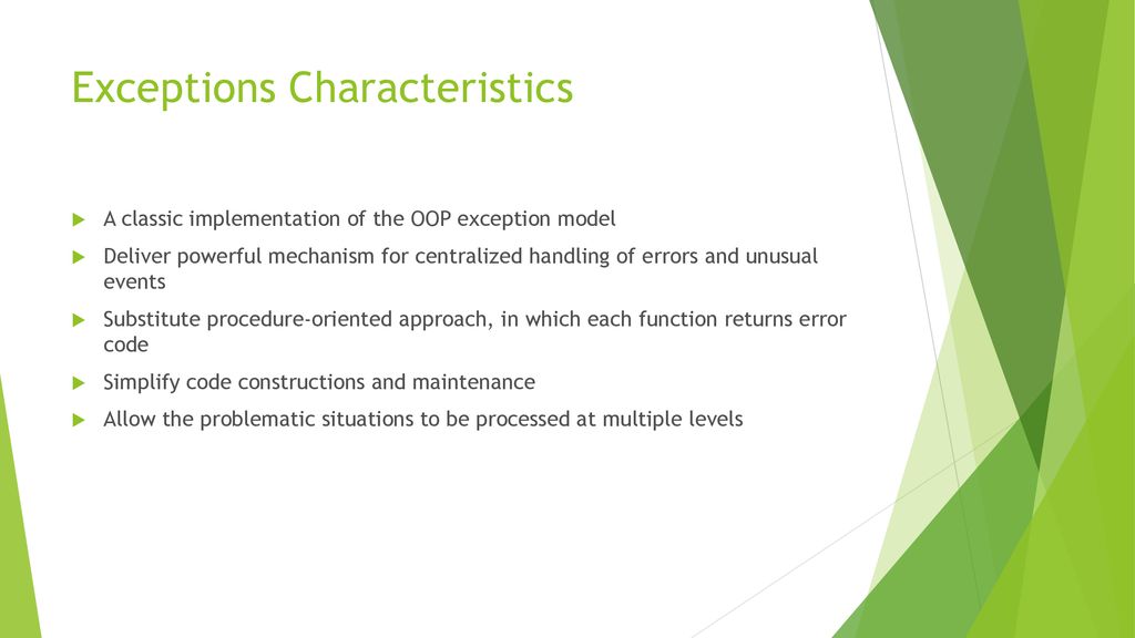 CHAPTER 5 EXCEPTION HANDLING - ppt download