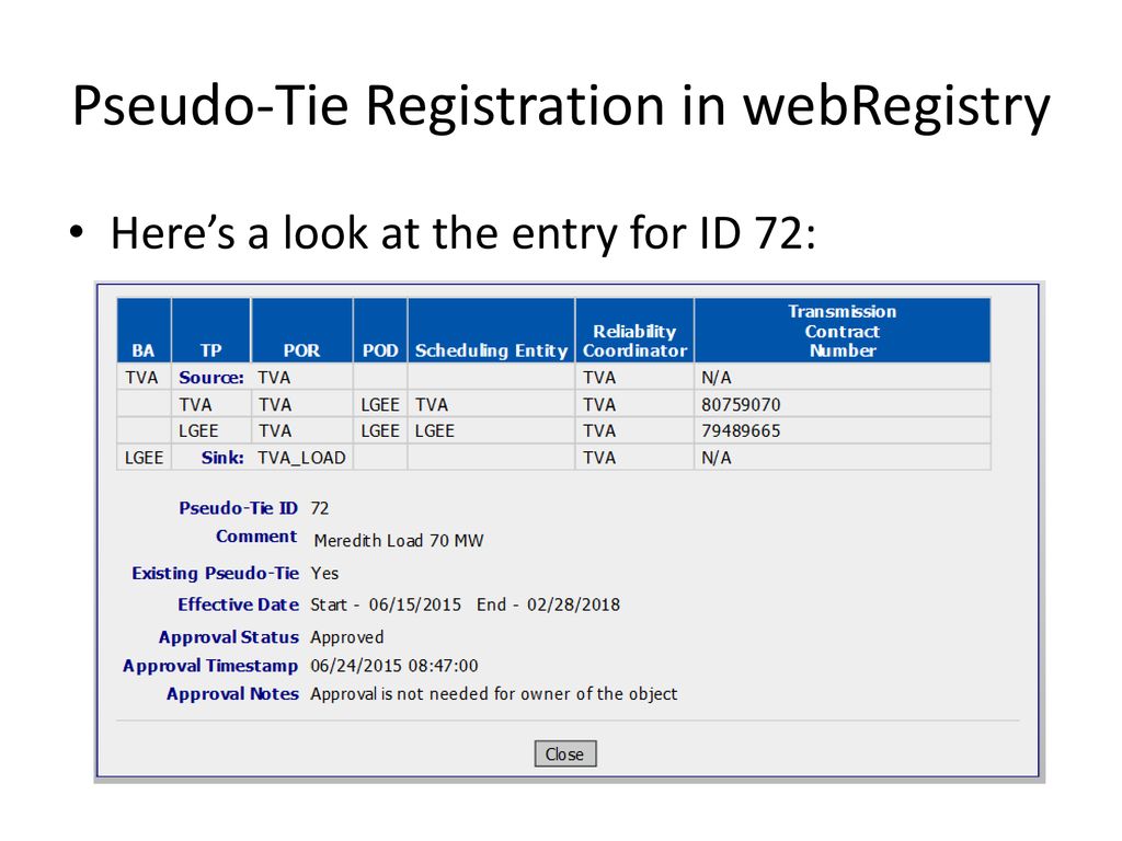Unique identifier for eir registered pseudo tie ppt download