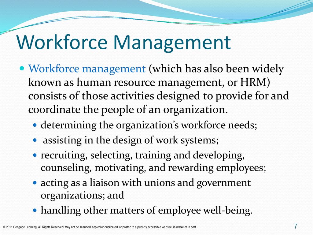 What Is a World-Class Workforce Management Department?