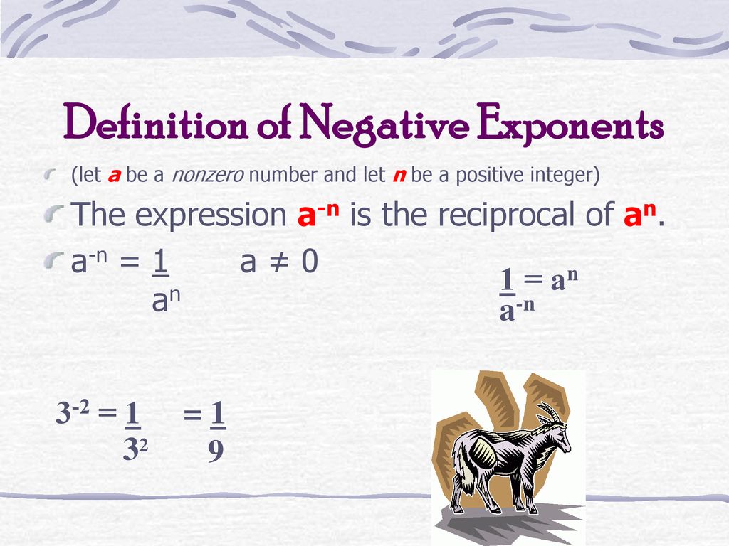 Negative and zero exponents ppt download
