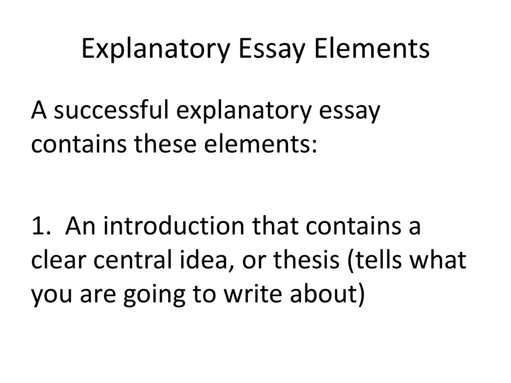 explanatory essay introduction