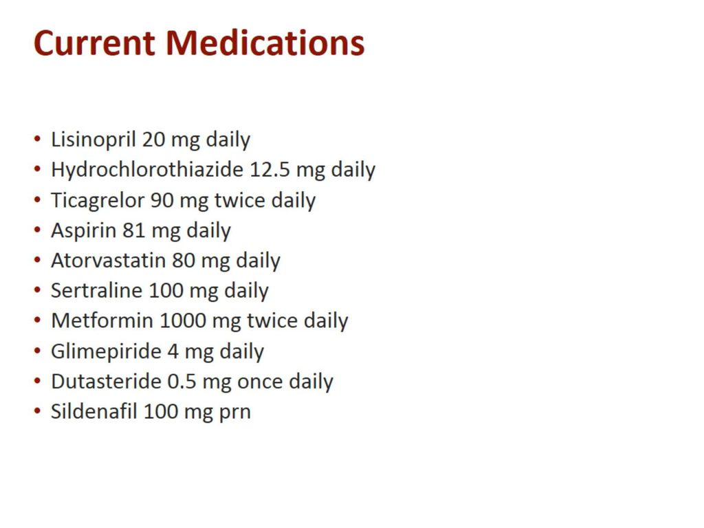 Current Medications