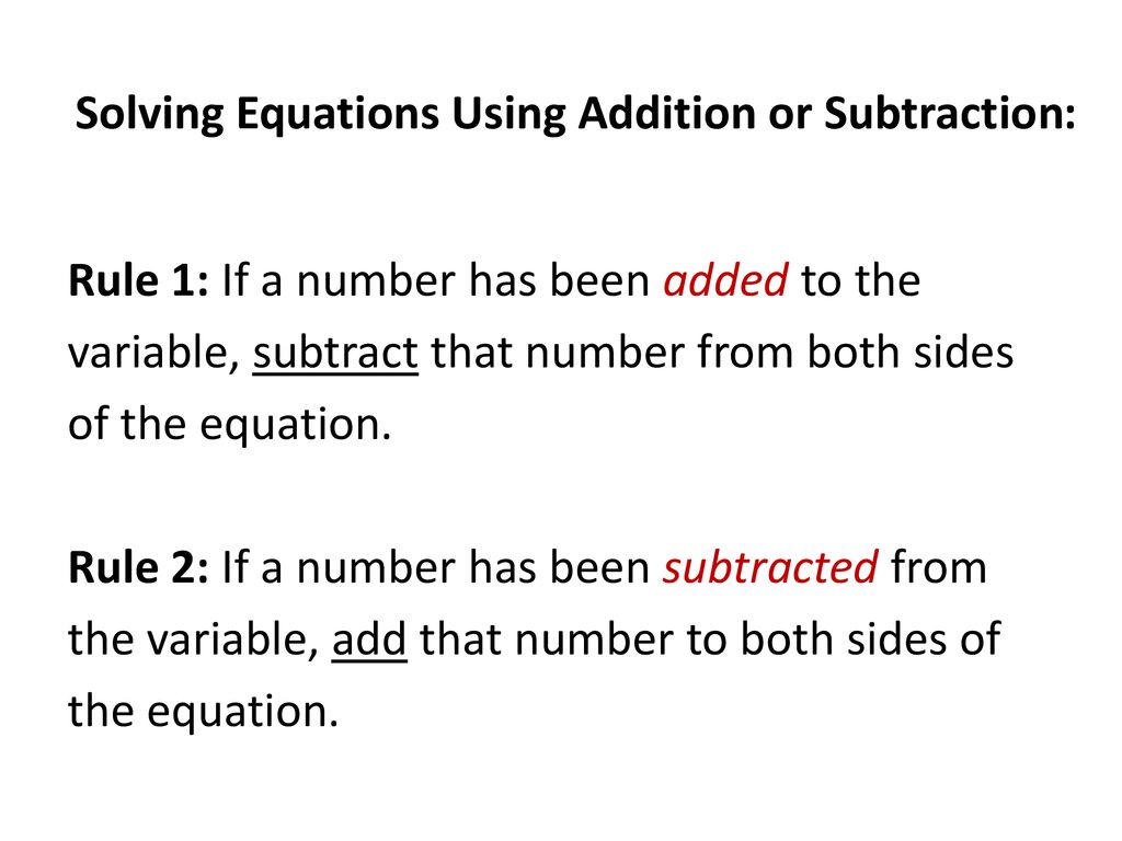 Two step equation ppt download