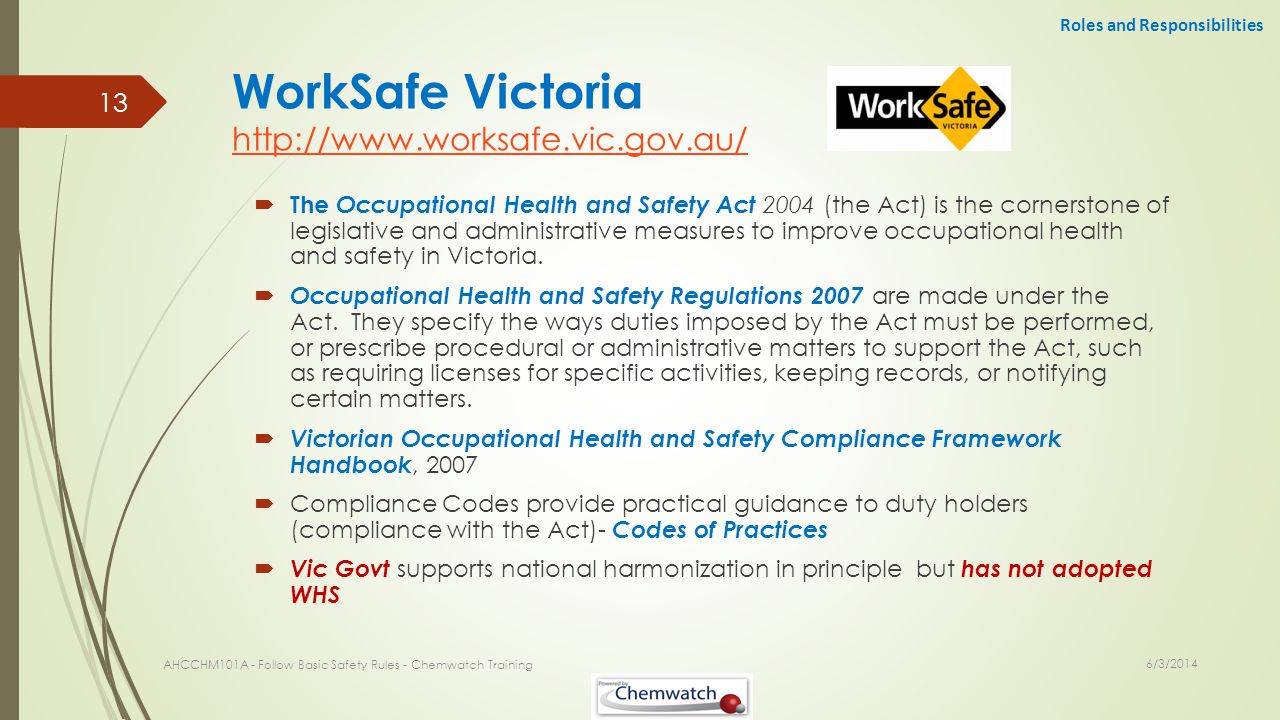 Worksafe Victoria Organisational Chart