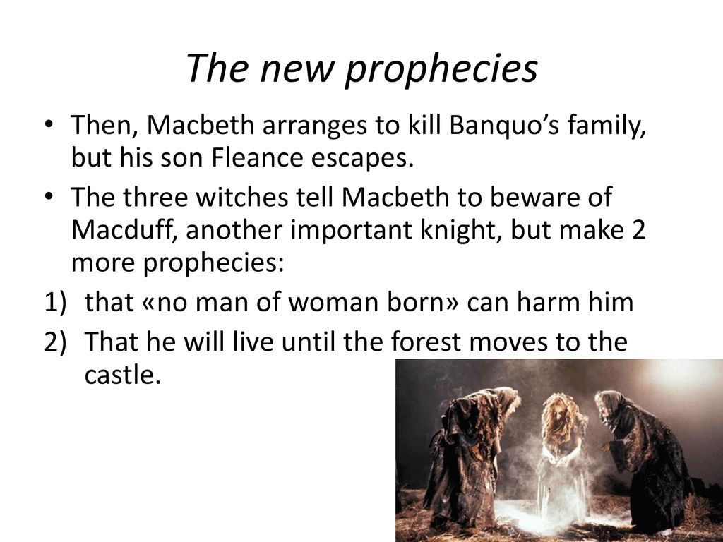 the three witches prophecies in macbeth
