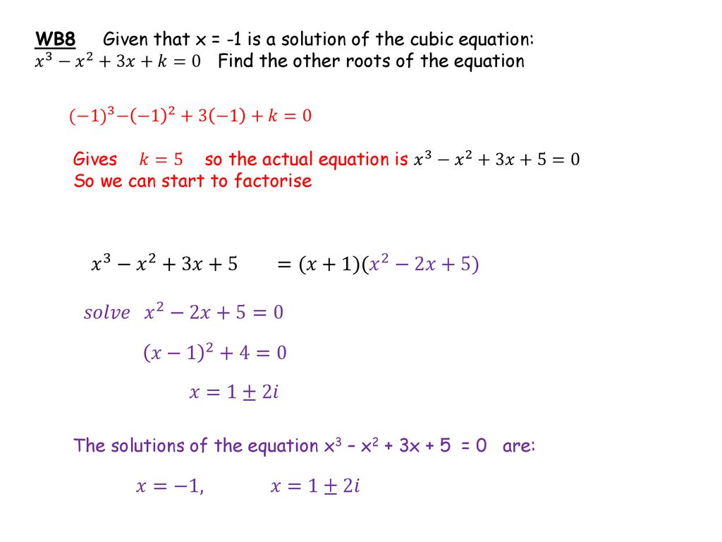 Cubics And Quartics Ppt Download