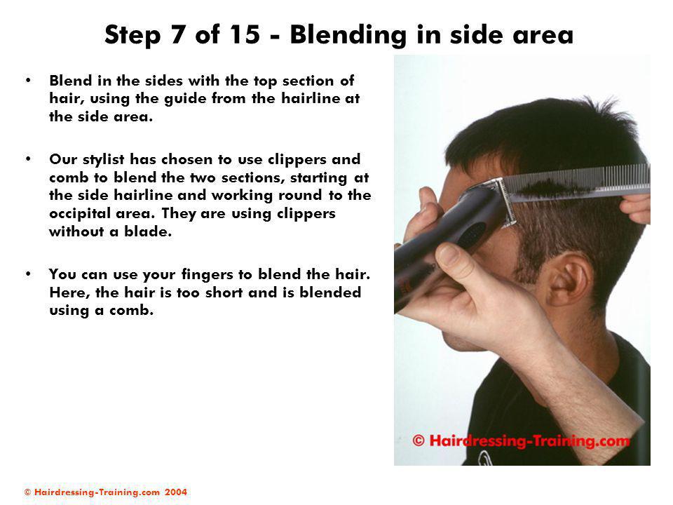 clippers blending hair