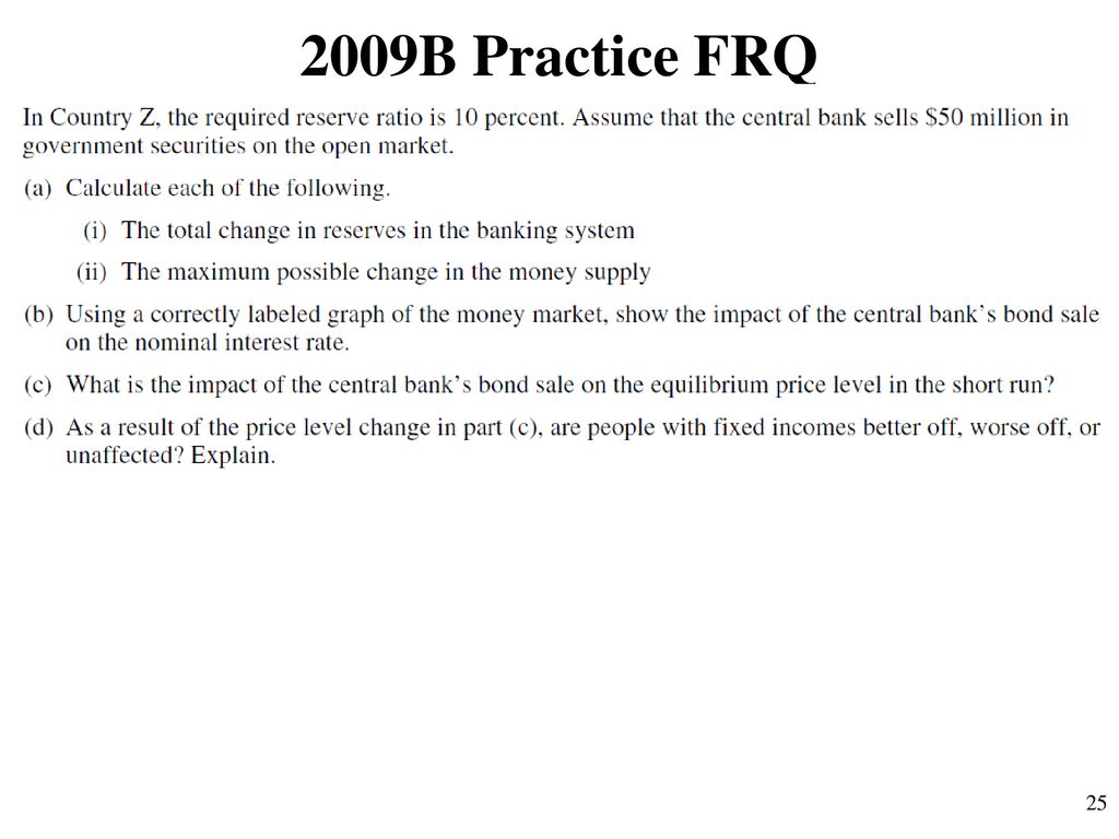 2009B Practice FRQ 25
