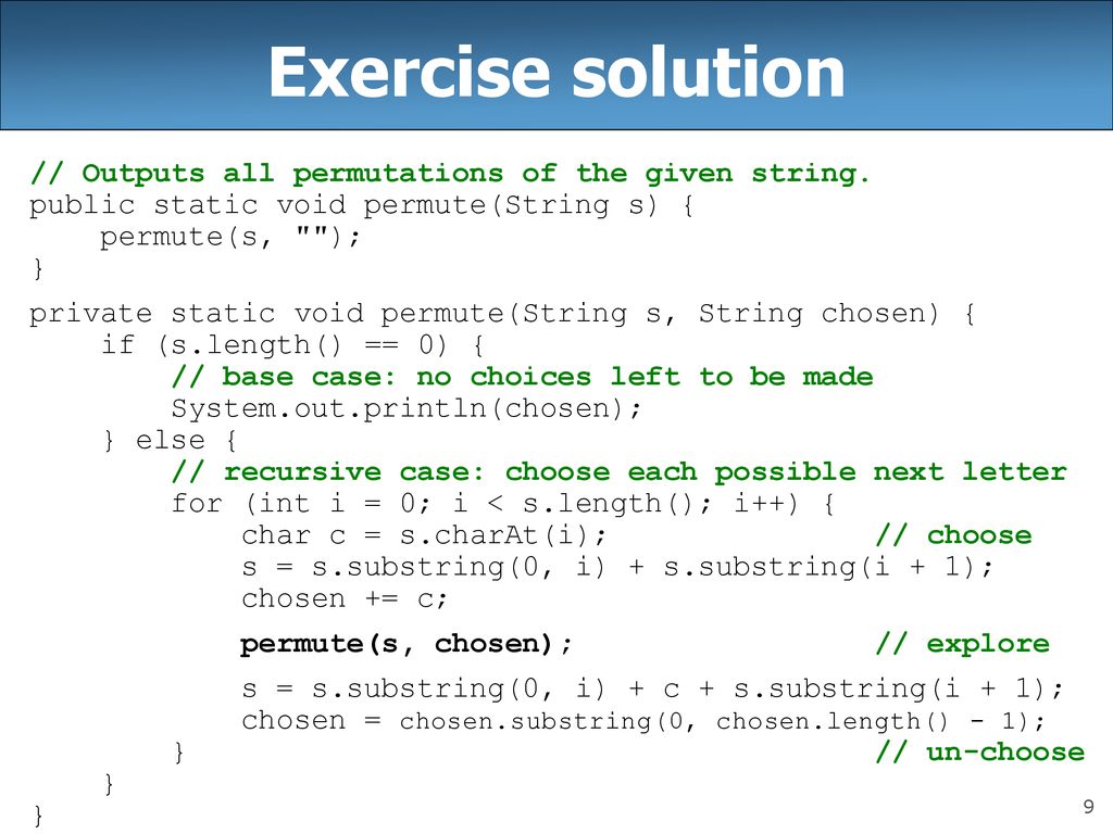 CSE 143 Lecture 17 Recursive Backtracking - ppt download