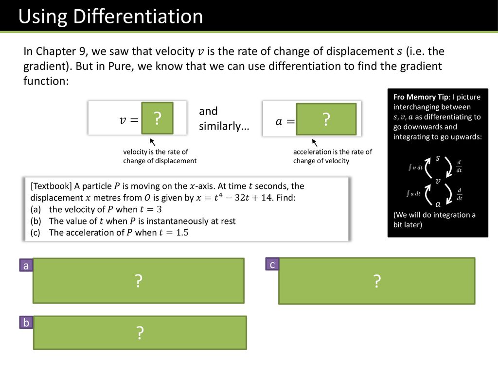 Mechyr1 Chapter 11 Variable Acceleration Ppt Download