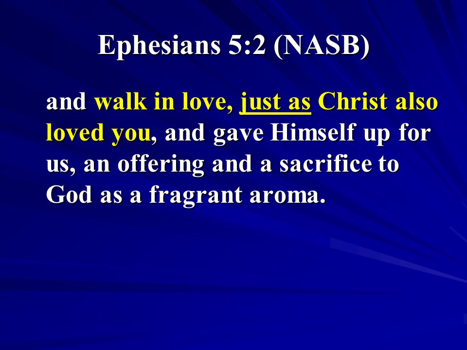Ephesians 5:2 (NASB)