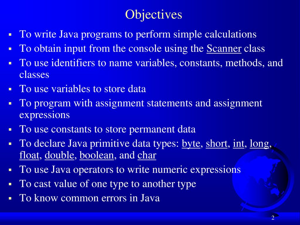 Chapter 2 Elementary Programming - ppt download