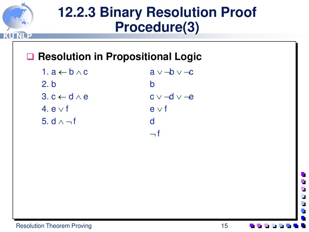 Resolution Theorem Proving Ppt Download