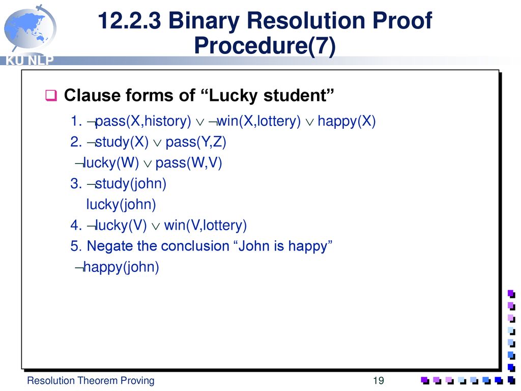 Resolution Theorem Proving Ppt Download