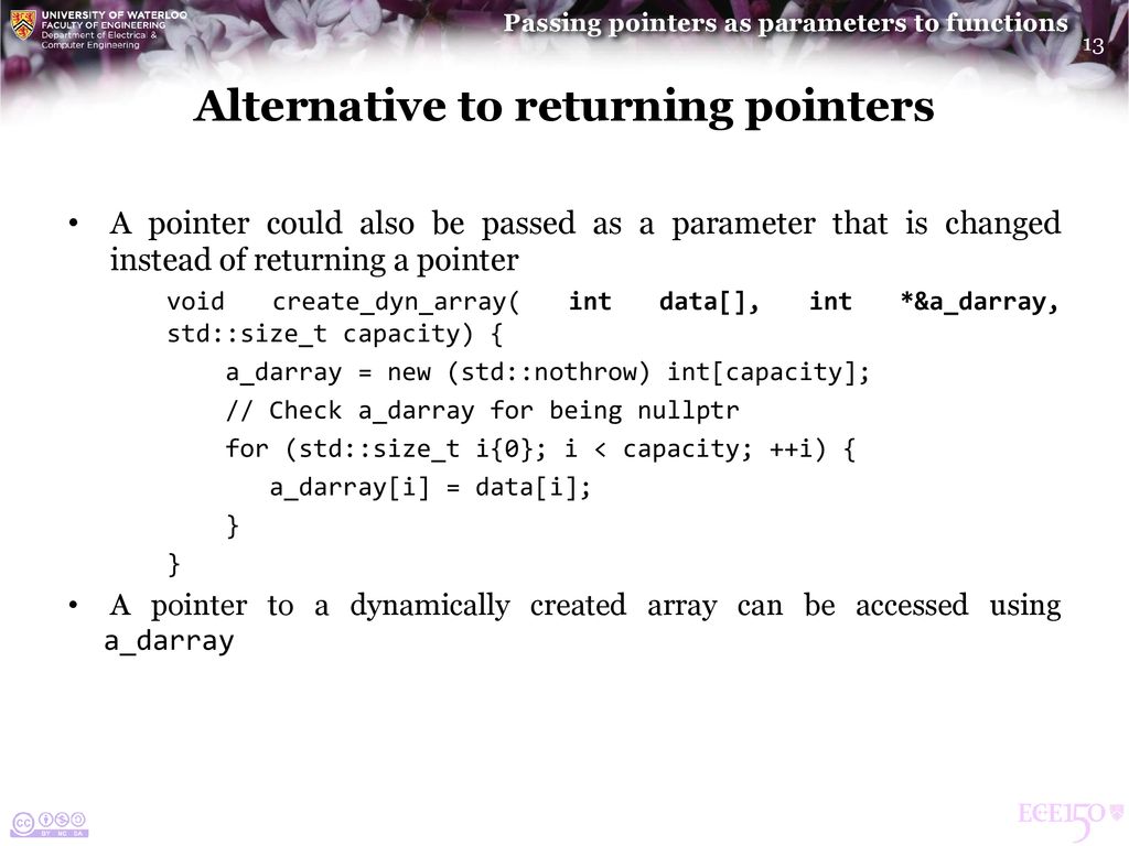 Passing pointers as parameters to and from functions ppt download
