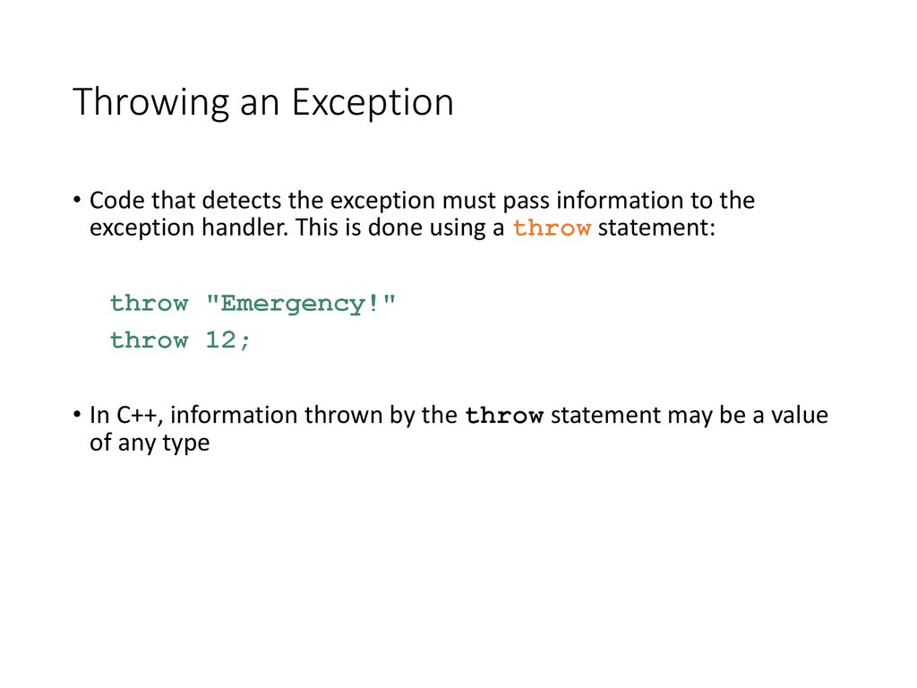 Exception Handling. ppt download