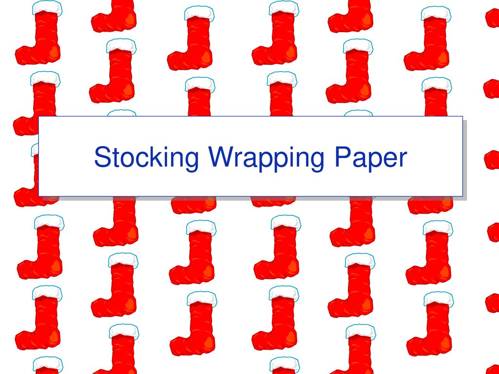 Stocking Wrapping Paper