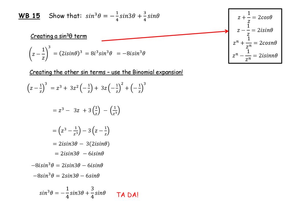 Complex Numbers Trig Identities Ppt Download