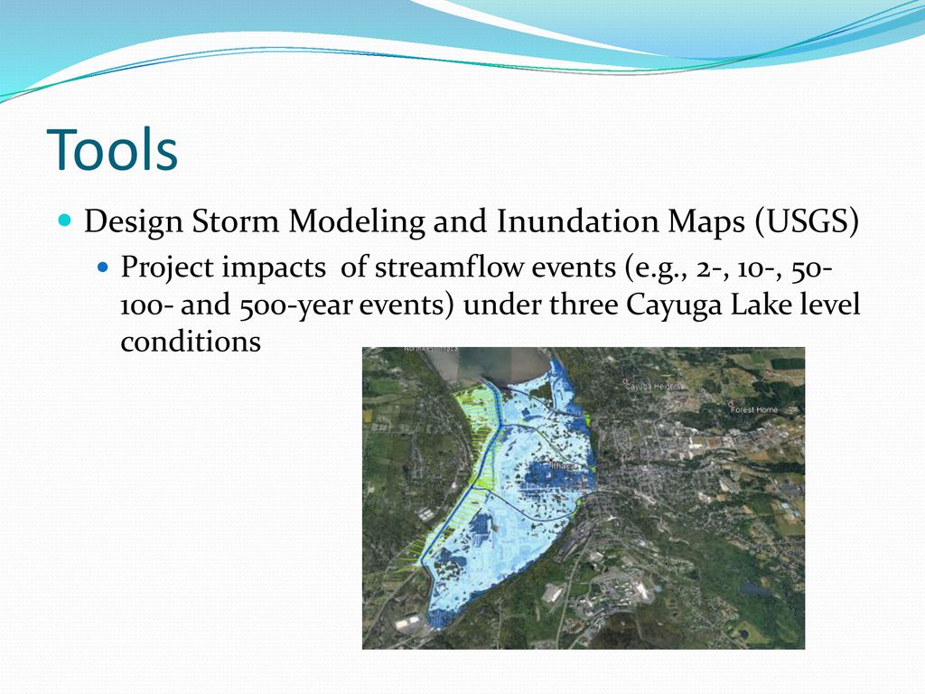 Tools Design Storm Modeling and Inundation Maps (USGS)