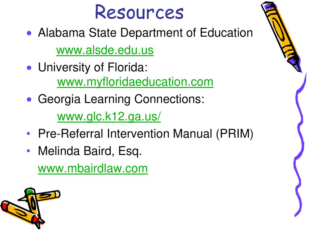 Resources Alabama State Department of Education