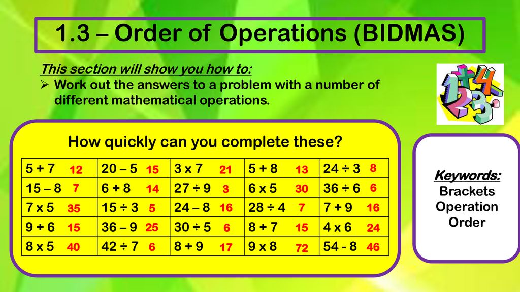 Order Of Operations Bgcse Core Ppt Download