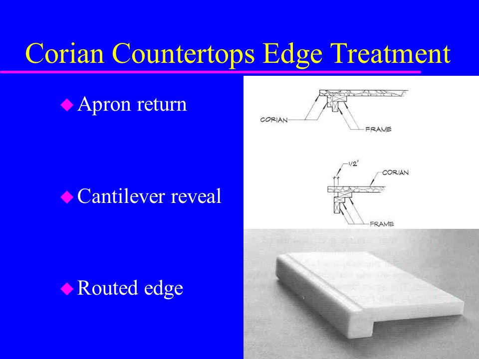Corian Countertops Edge Treatment