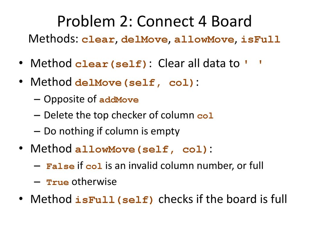 Hw 6 problems 2 3 simulating connect ppt download