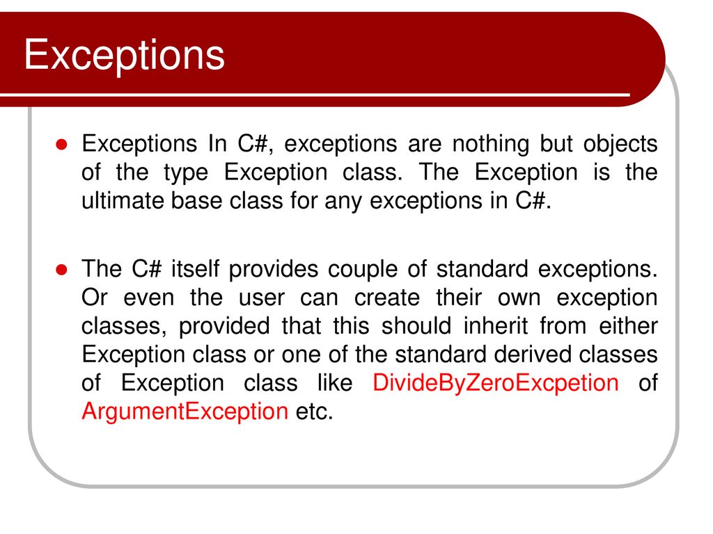 C# Exception and It's Types (With Examples)