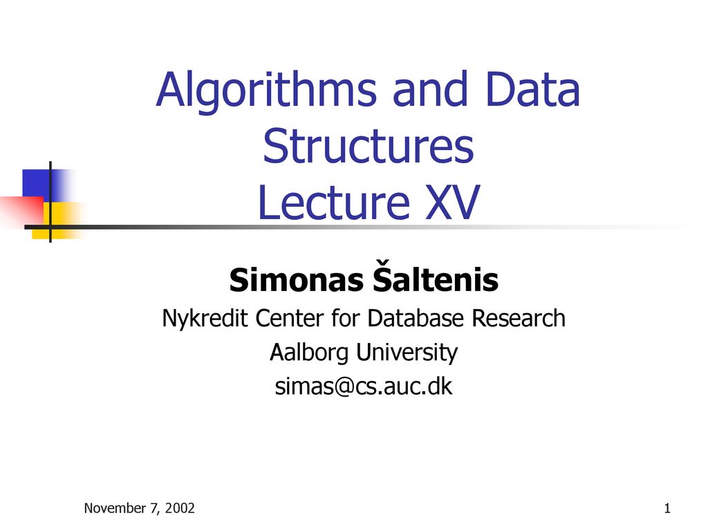 Algorithms and Data Structures Lecture XV - ppt download