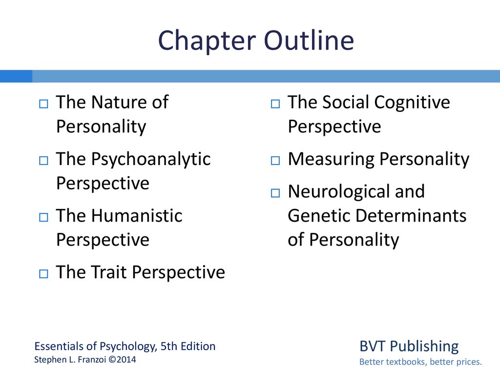 PDF) FOUR VIEWS OF PERSONALITY Theorist and orientation Source of data and observations Key motivational forces A psychoanalytic view A behavioral view A humanistic view A genetic view