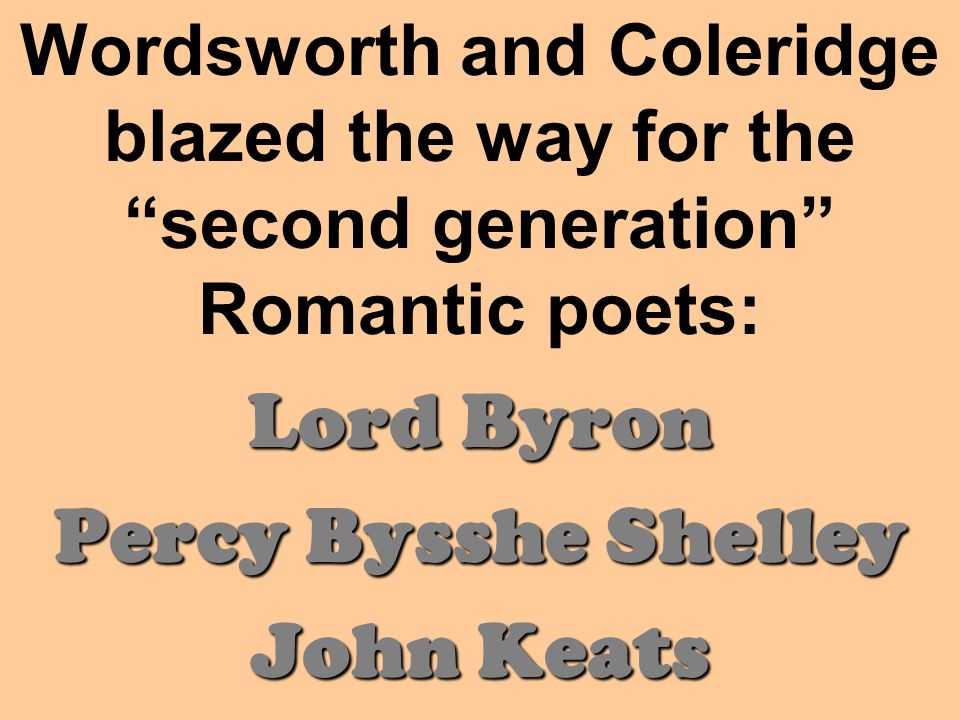 shelley and keats as romantic poets