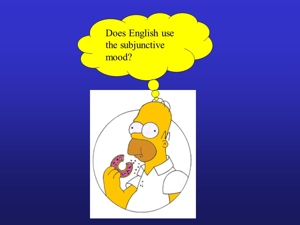 Does English use the subjunctive mood
