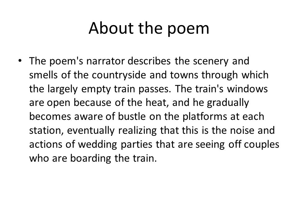whitsun weddings poem