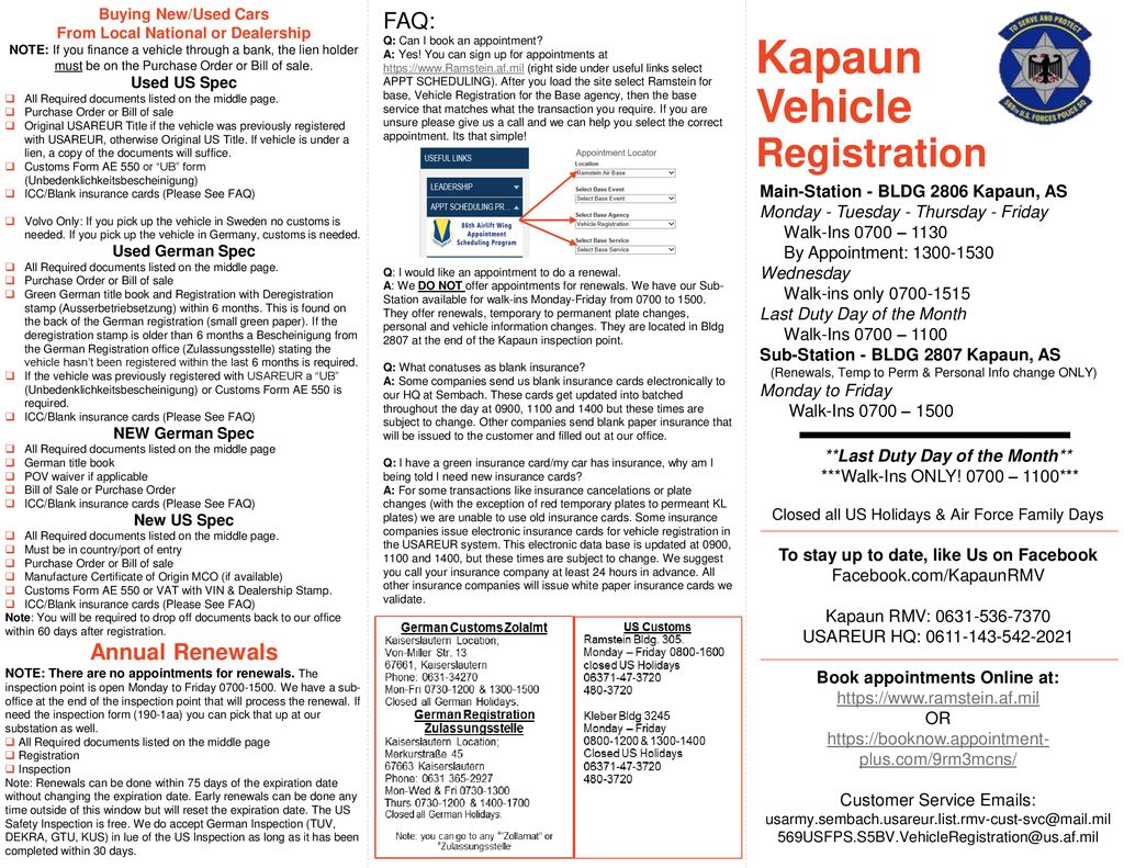 Kapaun Vehicle Registration Faq Annual Renewals Ppt Download Origins