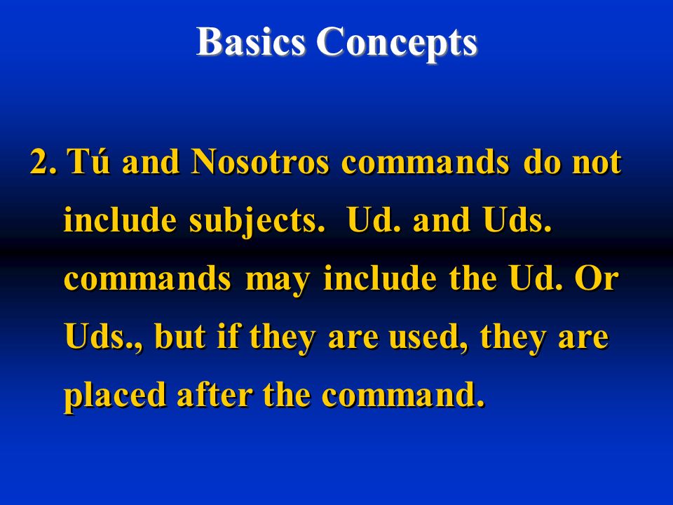 Basics Concepts