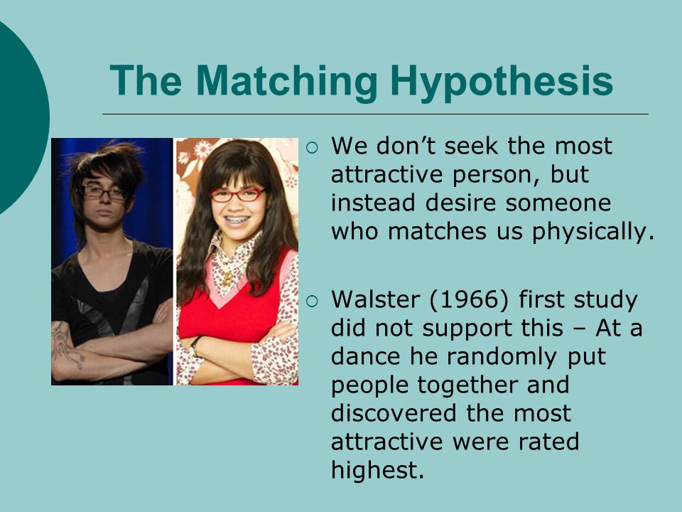 matching hypothesis