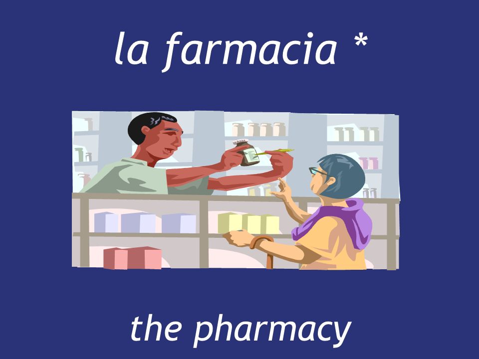 la farmacia * the pharmacy