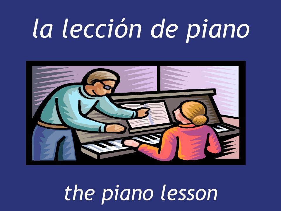 la lección de piano the piano lesson
