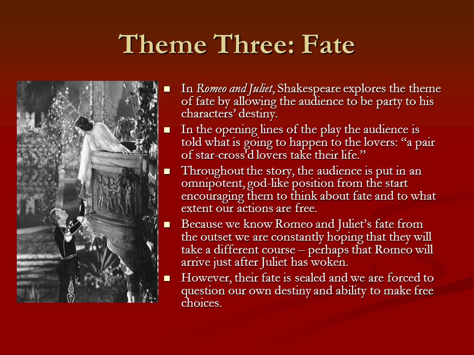 Presentation on theme: "Romeo and Juliet: Themes"- Presentation t...