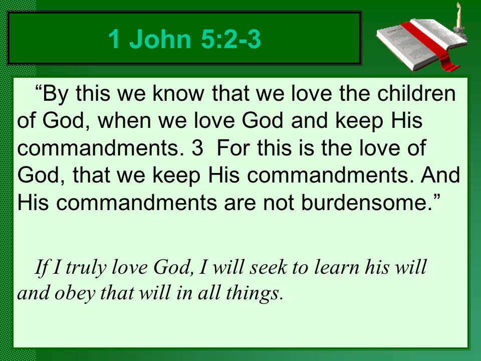 1 John 5:2-3