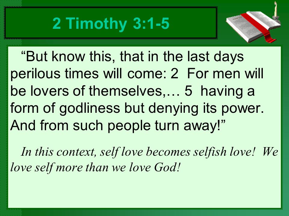 2 Timothy 3:1-5