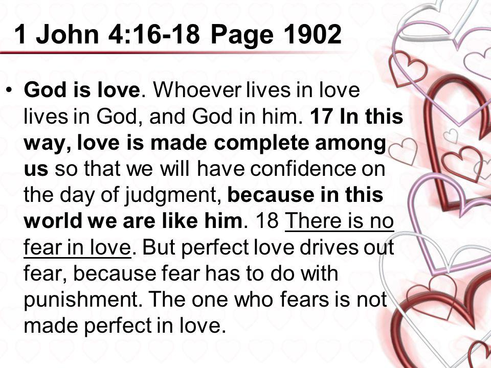 1 John 4:16-18 Page 1902