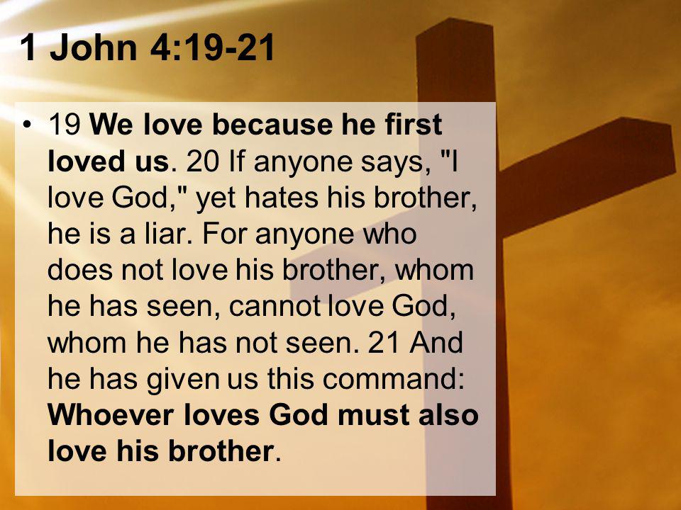 1 John 4:19-21
