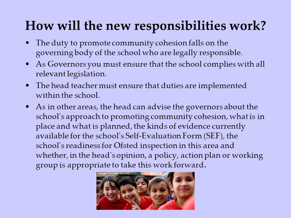 How will the new responsibilities work