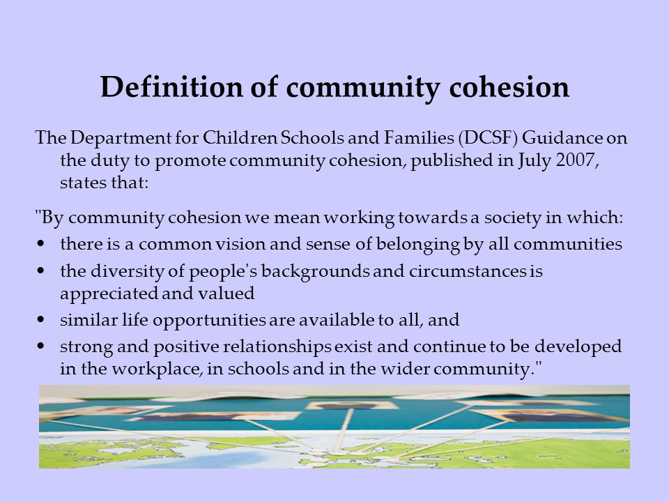 Definition of community cohesion