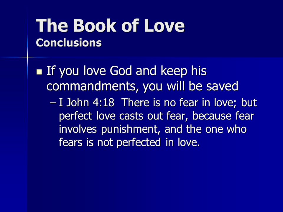 The Book of Love Conclusions