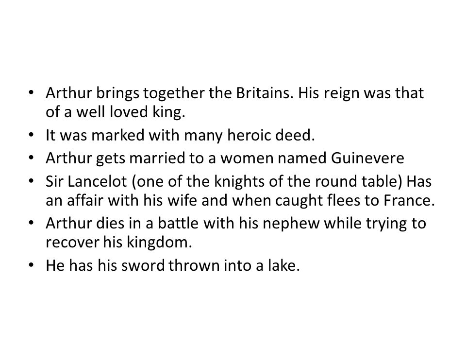Arthur brings together the Britains