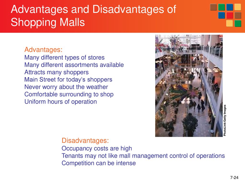 Shopping advantages and disadvantages