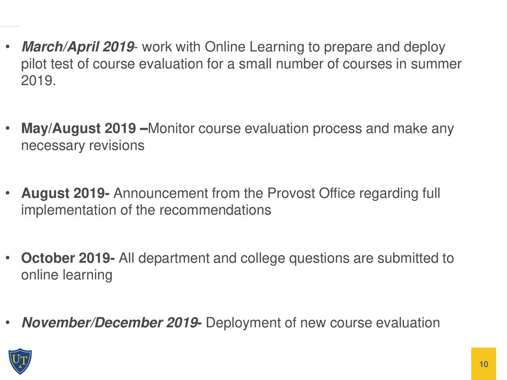 Course Evaluation Ad-Hoc Committee Recommendations - ppt download