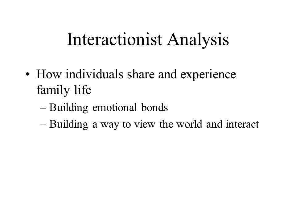 Interactionist Analysis